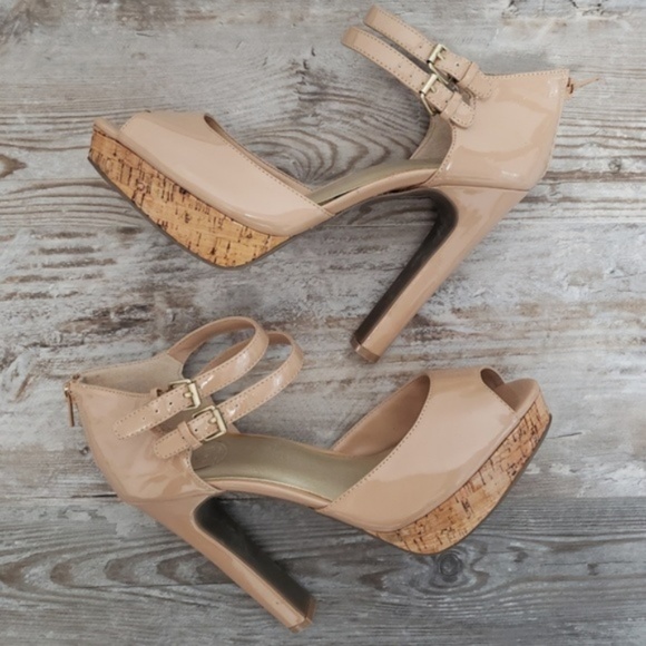Jessica Simpson Shoes - Jessica Simpson Beige Nude Patent Heels